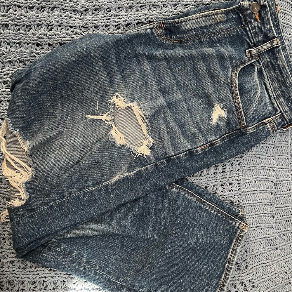 AE Dark Mom Jeans